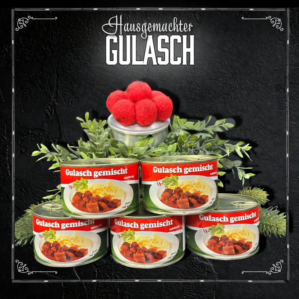 Hausgemachter Gulasch Dose 400g servierfertig – Metzgerei Haller
