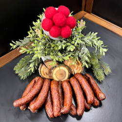 Schwarzgeräucherte Bauernbratwürste herzhaft und traditionell