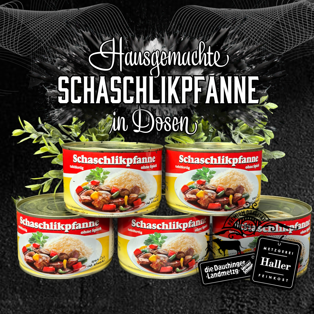 hausgemachte-schaschlikpfanne,Hausgemachte Schaschlikpfanne,"Hausgemachte Schaschlikpfanne – Original Metzgerei Haller, jetzt online kaufen