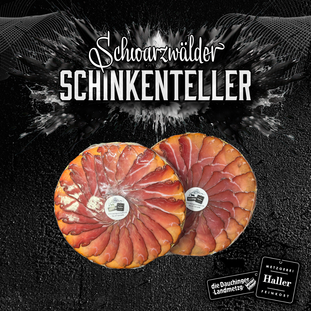 schwarzwalder-schinkenteller-ca-140g,Schwarzwälder Schinkenteller ca 140g - Original Metzgerei Haller,"Schwarzwälder Schinkenteller ca 140g - Original Metzgerei Haller – Original Metzgerei Haller, jetzt online kaufen