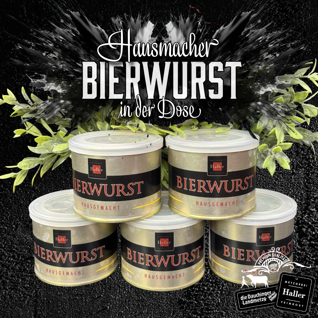 Hausmacher Bierwurst in der Dose