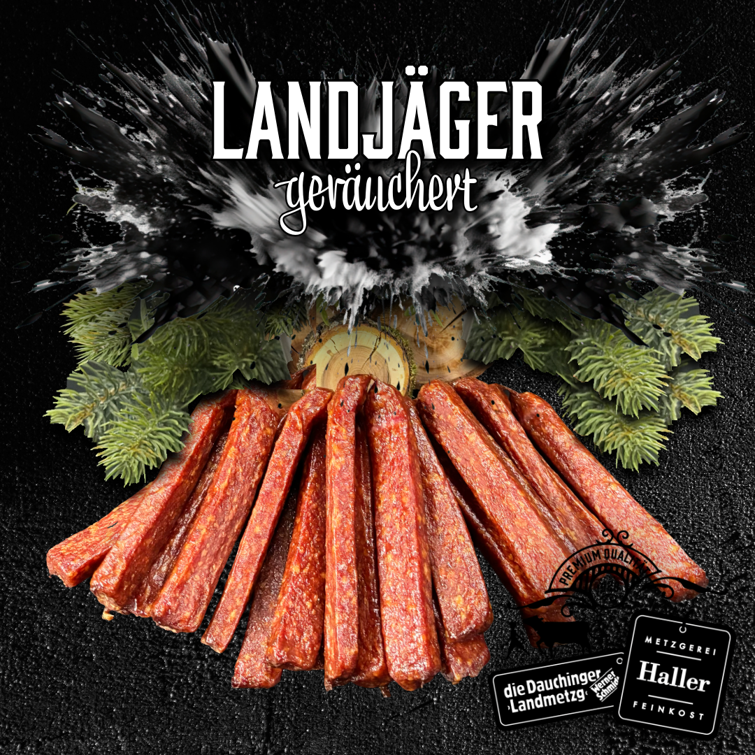 landjager,Landjäger/ 4Stück,"Landjäger/ 4Stück – Original Metzgerei Haller, jetzt online kaufen"
landjager,,"nan – Original Metzgerei Haller, jetzt online kaufen