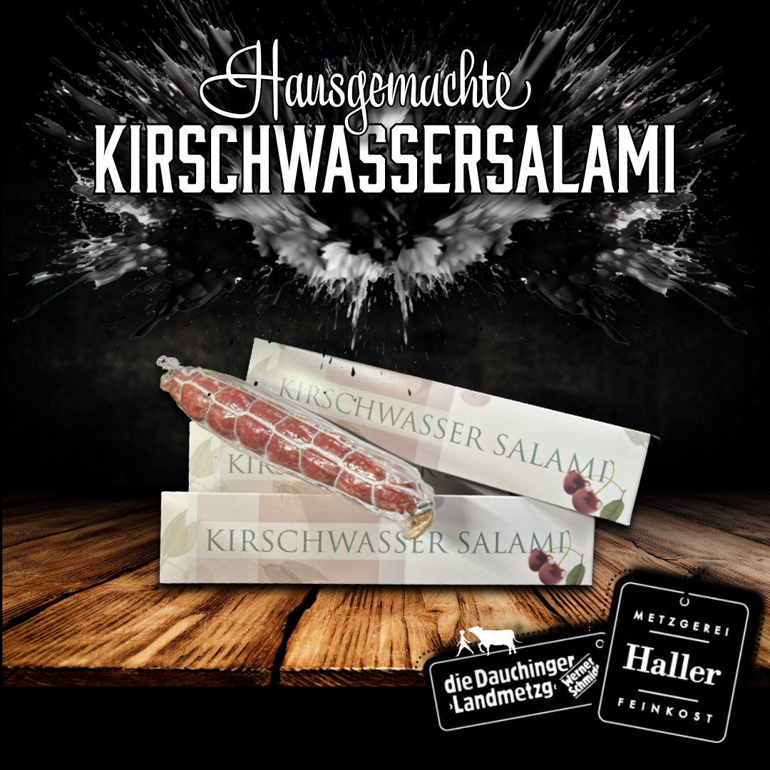 Hausgemachte Kirschwasser Salami / 160g