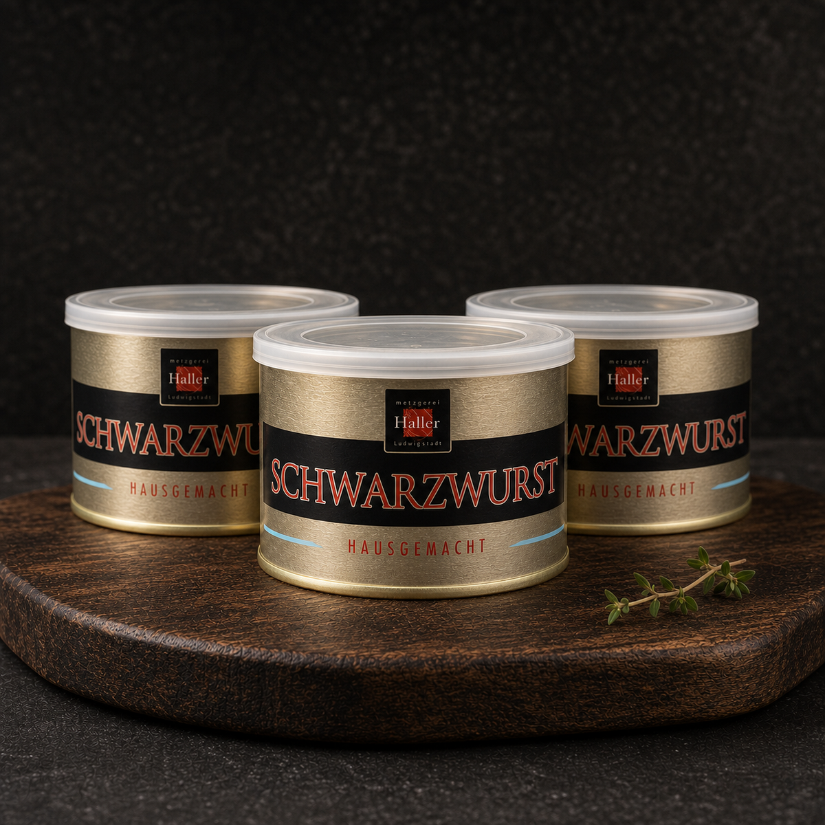 Hausmacher Schwarzwurst aus Süddeutschland in der Dose 200g