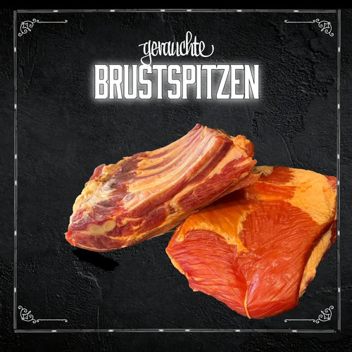 Gerauchte Schweinebrustspitzen mit Buchenholz-Aroma