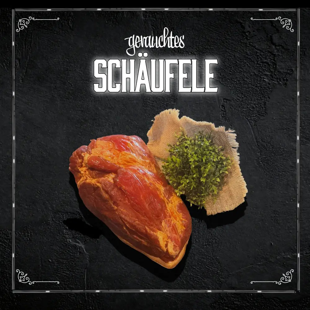 Gerauchtes Schäufele ohne Knochen aus Schweineschulter