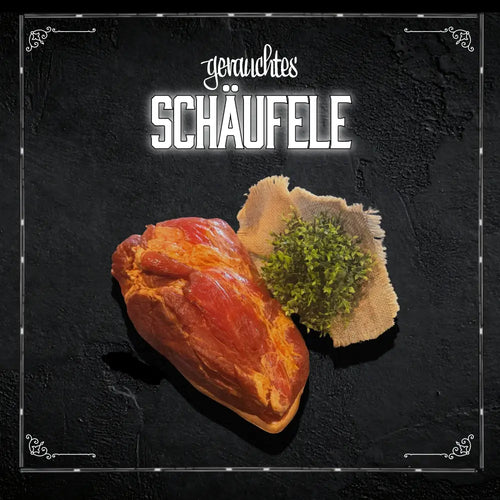 Gerauchtes Schäufele ohne Knochen aus Schweineschulter