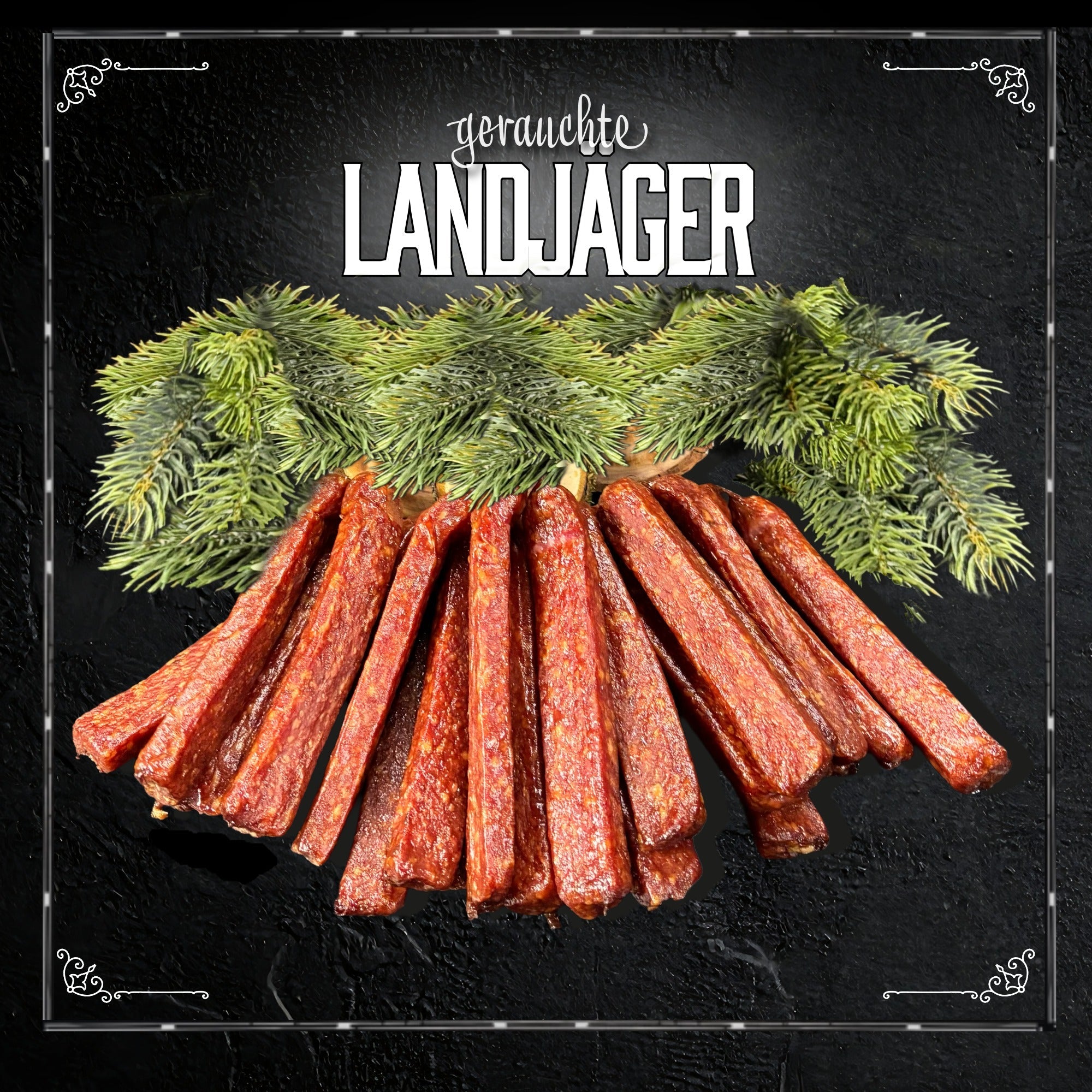 Landjäger aus dem Schwarzwald herzhaft und leicht geräuchert