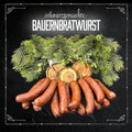 Schwarzgeräucherte Bauernbratwürste herzhaft und traditionell