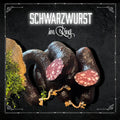 Schwarzgerauchte Schwarzwurst im Ring