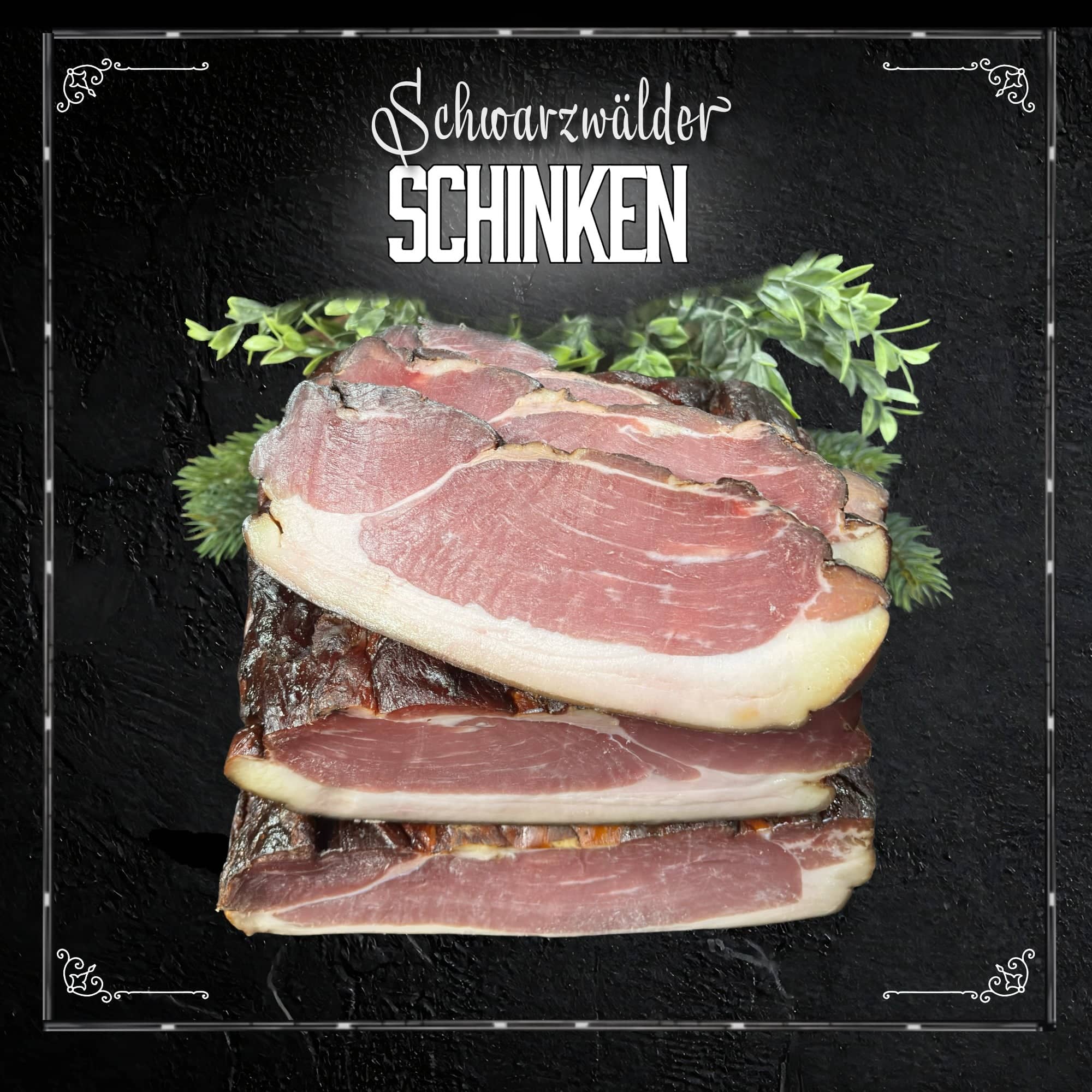 Schwarzwälder Schinken aus traditioneller Räucherung